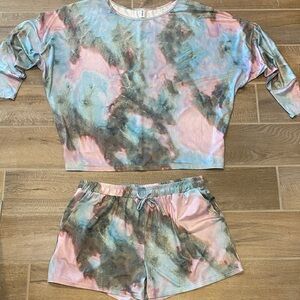 Leo Rosi Pastel Tie-Dye Short Set